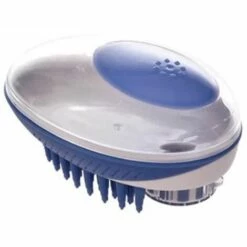 Peigne - Déméloir,Brosse De Bain Pour Chien,Peigne En Silicone,Spa,Shampoing,Massage,Douche,Peigne Pour - Bleu -11.5X6X7.5Cm FUIENKO
