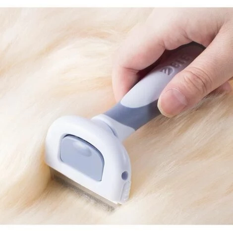 Peigne D'Épilation Pour Animaux De Compagnie- Bleu FUIENKO – Image 3