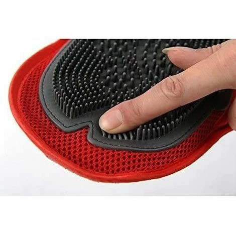 Gant De Toilettage Pour Chien Chat Brosse De Massage Gant Brosse Chat Chien Cheveux Peigne De Nettoyage Magic Retrait FUIENKO – Image 2