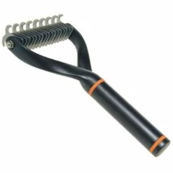 Peigne - Déméloir,Brosse Double Face Pour Chiens,Peigne Pour Éliminer Les Poils,Tapis Et Emmêlement,La Meilleure - Black FUIENKO