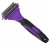 Peigne - Brosse À Peigne Double Face Pour Chiens,En Acier Inoxydable,Sûre Pour Animaux De Compagnie,Pour - Violet -18.5X9Cm FUIENKO