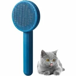 Brosse Chiens Chats, Autonettoyante Peigne De Massage Brosses De Toilettage Pour Chats Chatons Brosse Poils Morts Enlevez Faci FUIENKO