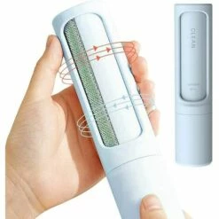 Animalerie Brosse Anti Poils Animaux Chat Chien, Brosse à Peluches, Rouleau Anti Peluche Portable, Rouleau à Poils D'animaux Reutilisable Pour Chien, Chat, Vêtements, Coussin, Canapé, Voiture, Lit (Bleu) LangRay