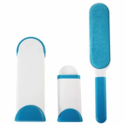GUAZHUNIFR Anti-poils Brosse Pour Animal Domestique - Brosse De Nettoyage Magique Réutilisable Pour Enlever Les Poils D’animaux De Compagnie Avec Auto-nettoyage Retirer Chien Chat Cheveux (Bleu),GU.B/bon