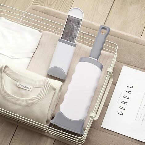 AOUGO Brosse Anti Poils Animaux Chien & Chat - Brosse De Nettoyage Magique Réutilisable Enlève Poils - Brosse Poil Animaux Magique Chien & Chat De Nettoyage(Canapé, Vêtements, Voiture, Lit) – Image 4