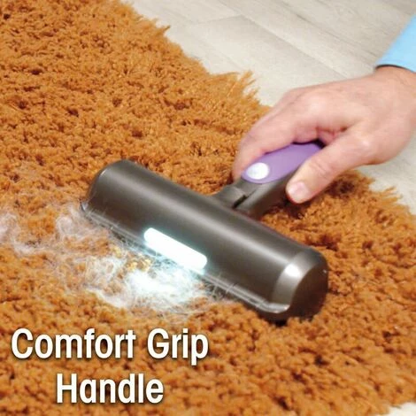 GRID COOL Brosse à Cheveux Pour Animaux De Compagnie Chat/canapé/vêtements/voiture Violet Et Gris – Image 3