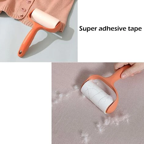 HEGUYEY Rouleau En Peluche Super Collant Éliminateur De Peluches Pour Animaux De Compagnie, Réutilisable, Haute Qualité, Enlève Les Poils D'animaux, Poussières Et Peluches Des Vêtements, Tissus Et Tapis – Image 2