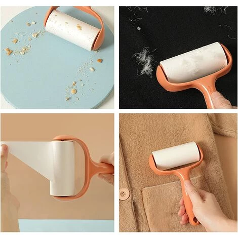 HEGUYEY Rouleau En Peluche Super Collant Éliminateur De Peluches Pour Animaux De Compagnie, Réutilisable, Haute Qualité, Enlève Les Poils D'animaux, Poussières Et Peluches Des Vêtements, Tissus Et Tapis – Image 3