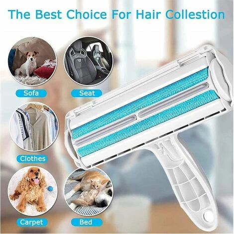 SINCèREETALI Brosse à Poils Pour Animaux De Compagnie Brosse Autonettoyante Pour Chiens Et Chats, Enlève Les Poils De Chiens Et De Chats Des Mmeubles, Tapis, Literie, Vêtements – Image 5