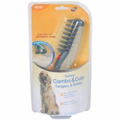 CLEGGFR Toilettage Peigne Électrique Pour Chien Et Chat Pet Noeud De Coupe, Anti Knot Pet Tondeuse à Cheveux Accessoires Animaux De Compagnie LO-Ron