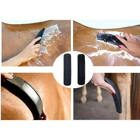 FOZIY 6 En 1 Brosses Pour Chevaux,Peigne De Massage Pour Chevaux, Brosse De Toilettage,Le Massage Et Le Soin Pour Enlever Les Poils Secs Et Les Lits De Chevaux Et Grands Chiens.,Fonepro â Image 2