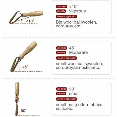 FOZIY Brosse Manuel Anti Poil, Rasoirs Anti-Bouloches, Portable Lint Remover Pour Manteau Tissé Pull Tapis Rideaux Canapé,Fonepro â Image 5