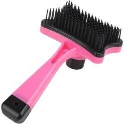 EAUDACè Brosse De Nettoyage Pour Animaux De Compagnie, Brosse Facile à Utiliser Et Confortable Pour Peigner Les Poils D'animaux Pour La Maison (rose Rouge)