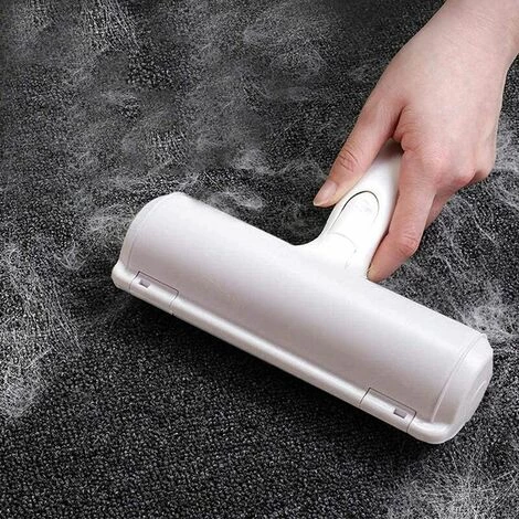 Animalerie Brosse Ramasse Enlève Poils, 2 Pcs Brosse Anti Poils Animaux Chat Chien, Rouleau à Poils D'animaux, Brosse De Nettoyage Magique Réutilisable Pour Coussin, Canapé, Voiture, Lit LangRay – Image 4