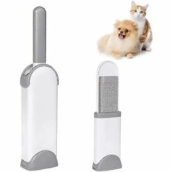 CARILLONSàVENT 2 Brosses à Peluches - Épilateur électrostatique Multifonction - Brosse à Peluches Pour Enlever Les Poils D'animaux - Brosse Autonettoyante Avec Base De Nettoyage Automatique (modèle Gris Classique) Carivent