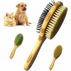 CARILLONSàVENT Brosse Chien Chat De Toilettage Massage En Caoutchouc Double Face, Brosse Pour Chien/Chat, Convient Aux Animaux à Poils Courts, Moyens Et Longs (Green) Carivent