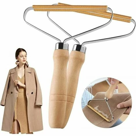 Dontodent 2PCS Portable Lint Remover Vêtements Fuzz Shaver Épilateur Manuel Rasoir à Main Éliminateur De Peluches De Poussière Pour Nettoyer Les Poils D'animaux Essuie-glace