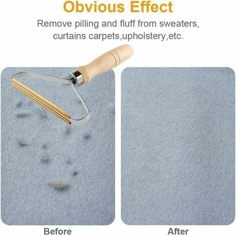 Dontodent 2PCS Portable Lint Remover Vêtements Fuzz Shaver Épilateur Manuel Rasoir à Main Éliminateur De Peluches De Poussière Pour Nettoyer Les Poils D'animaux Essuie-glace â Image 4