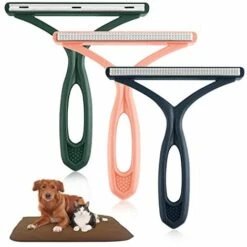 DONTODENT Brosse Anti Poils Animaux Chat Chien, Brosse Ramasse Enlève Poils Portable Réutilisable Autonettoyant Brosse Tapis Pet Hair Remover Vêtements/canapé/Voiture/lit/Tapis