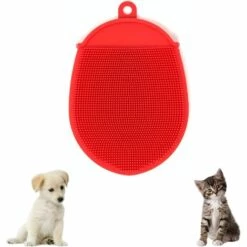 Poil Chien, Poil Chat - Brosse Anti Poils Courts Poils Longs,ramasse Poils, Enleve Poils Vêtements,canapé,véhicule.Brosse Animaux.Set DE 1 Gant Rouge (1 Gant) 56Vingt