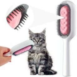 EAUDACè Peigne D'épilation Pour Animaux Domestiques, épilateur à Poils D'animaux, Brosse Pour Chat Et Chien, Brosse Pour Toilettage, Brosse à Poils Courts, Brosse Sous-poil Pour Chats
