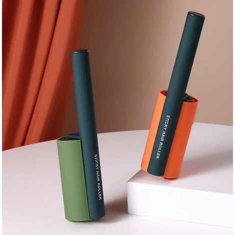 Rouleau Autocollant Détachable, Dépoussiérage Ménager (love Horse Orange),HANBING – Image 3