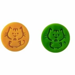 Autocollant Pour Animaux De Compagnie, épilation Et Dépoussiérage, Autocollant En Silicone Double Face (2pcs Lucky Cat Earl Orange + 1pcs Lucky Cat Sea King Green),HANBING