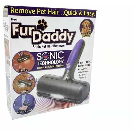 THSINDE Brosse Anti Poils Animaux Chat Chien, Brosse Ramasse Enlève Poils, Magique Réutilisable Pour Poils, Rouleau à Poils D'animaux, Épilateur(vêtements/canapé/Voiture/lit/Tapis) – Image 2