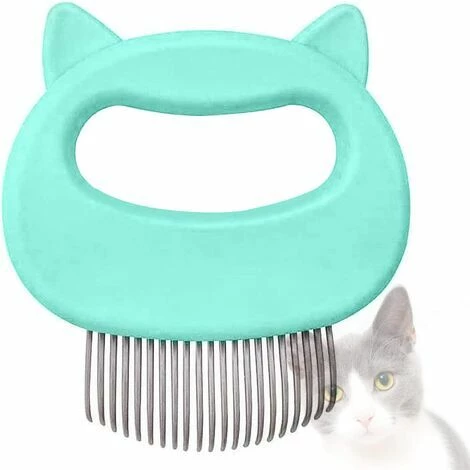 BENOBBY KIDS Brosse Pour Chat, Peigne Pour Chat, Peigne De Massage Pour Chats, Brosse Pour Chien, Peigne Pour Animaux De Compagnie Et Brosse De Massage (Vert)