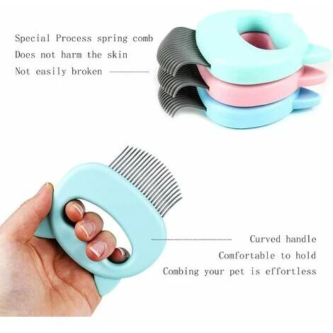 BENOBBY KIDS Brosse Pour Chat, Peigne Pour Chat, Peigne De Massage Pour Chats, Brosse Pour Chien, Peigne Pour Animaux De Compagnie Et Brosse De Massage (Vert) – Image 3