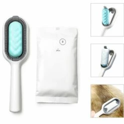 ASUPERMALL Peigne D'épilation 4 En 1 Amélioré Pour Le Nettoyage Des Animaux Domestiques Avec 10 Lingettes Pour épiler Les Poils De Chat Et De Chien, Cheveux Courts Verts - Cheveux Courts Verts