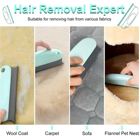 GRID COOL Brosse Anti Poils Animaux Chat & Chien, Brosse D'épilation Réutilisable Pour Animaux De Compagnie, Brosse De Nettoyage D'épilation De Chien De Chat, Convient Pour Canapé, Lit, Couverture – Image 2