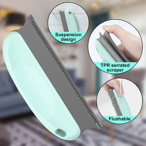 GRID COOL Brosse Anti Poils Animaux Chat & Chien, Brosse D'épilation Réutilisable Pour Animaux De Compagnie, Brosse De Nettoyage D'épilation De Chien De Chat, Convient Pour Canapé, Lit, Couverture – Image 3