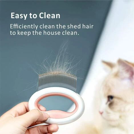 MèREÉTERNEL Peigne Chat,Brosse Pour Chat Chien Poil Court Long Pour Un Massage Relaxant Et Eliminer Poils Cheveux Emmêlés Ternel â Image 3