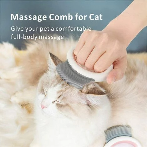 MèREÉTERNEL Peigne Chat,Brosse Pour Chat Chien Poil Court Long Pour Un Massage Relaxant Et Eliminer Poils Cheveux Emmêlés Ternel â Image 4