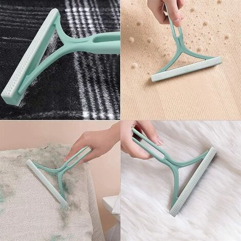 HEGUYEY Éliminateur De Peluches Manuel Double Face – Lot De 2 Extracteur De Peluches Portable Avec Brosse En Silicone, épilateur Pour Chats Et Chiens, Rasoir Pour Tapis, Vêtements, Poils D'animaux (plastique) â Image 4