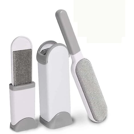 FLYME Brosse Pour épiler Les Poils D'animaux Domestiques, Outil D'épilation Pour Enlever La Fourrure De Chien Et De Chat, Double Face, Lot De 2