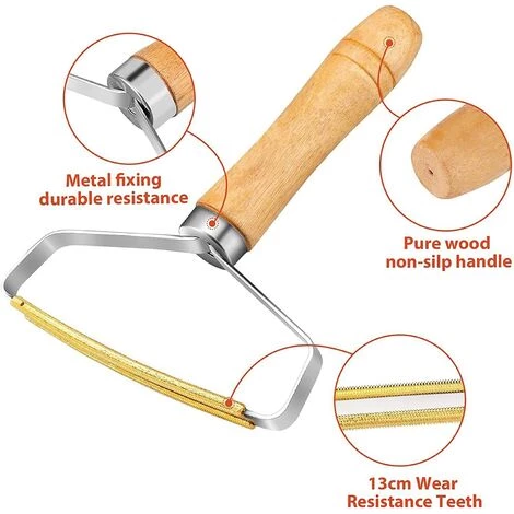 TANABATA Lot De 2 Décapant De Peluches, Rasoir Anti Bouloche, Réutilisable Portable Brosse Anti Poil Manuelle Pour Poils Chien Chat, Coat Tapis Rideaux Canapé – Image 2