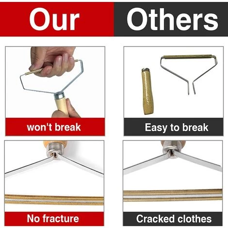 TANABATA Lot De 2 Décapant De Peluches, Rasoir Anti Bouloche, Réutilisable Portable Brosse Anti Poil Manuelle Pour Poils Chien Chat, Coat Tapis Rideaux Canapé – Image 3