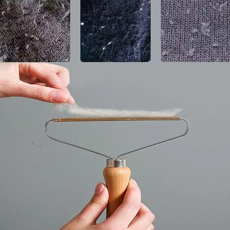 TANABATA Lot De 2 Décapant De Peluches, Rasoir Anti Bouloche, Réutilisable Portable Brosse Anti Poil Manuelle Pour Poils Chien Chat, Coat Tapis Rideaux Canapé – Image 5