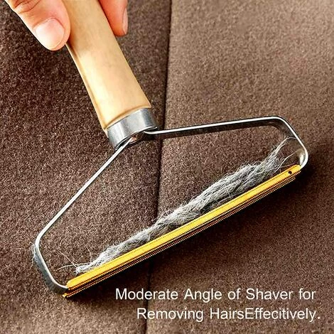 YIENJAOY AGILITY 2 Pièces Rasoir Anti Bouloche, Brosse Manuel Anti Poil Portable, Rasoir Fuzz Pour Vêtements Et Autres Tissus (Jaune) â Image 2