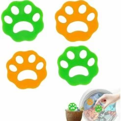 GRID COOL Vêtements Épilateur Pour Machine à Laver,4 Pet Fourrure Catcher Réutilisables épilateurs à Poils D'animaux Les Débris De Attrape Poils Pour Nettoyer Poils D'animaux,