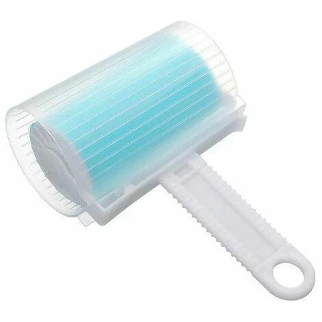 Cisea Rouleaux Brosse Adhésive, Peluches Rouleau Lavable Et Réutilisable Pour Brosse Adhésive Pour Poils D'animaux (Bleu) ,