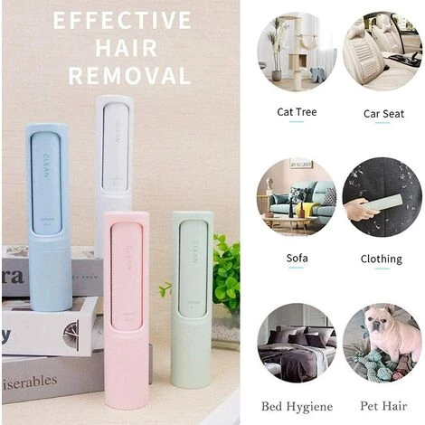 WAVE Éliminateur De Peluches Pour Animaux De Compagnie,Réutilisable Brosse A Poils D'animaux,Brosse Poils Animaux,Brosse Canapé Poil,Brosse Réutilisable Pour Poils,Brosse Anti Poils Animaux Chat Chien (B) – Image 2