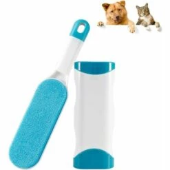 GRID COOL Brosse Anti Poils Animaux Chat & Chien - Brosse De Nettoyage Magique Réutilisable Enlève Poils - Brosse Poil Animaux Magique Chien & Chat De Nettoyage(vêtements/canapé/Voiture/lit), Bleu