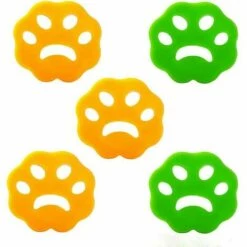 GRID COOL 5 PièCes Épilateur Pour Poils D'animaux,Anti Poil Machine à Laver,Boule Anti Poil De Nettoyage Attrape Fourrure Collant RéUtilisable Pour Machine à Laver,Literie,VêTements